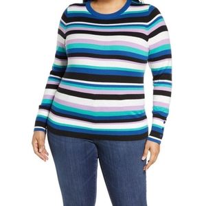 NWT Halogen striped sweater